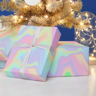 Papier Cadeau Holográfico Pastel