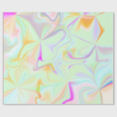 Papier Cadeau Hologramme Abstrait Faux Motif coloré (Plat)