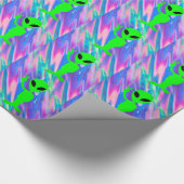 Papier Cadeau Hologramme alien (Coin)