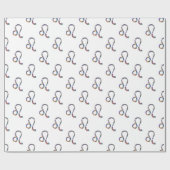 Papier Cadeau hologramme Leo (Plat)