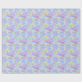 Papier Cadeau hologramme pastel (Plat)