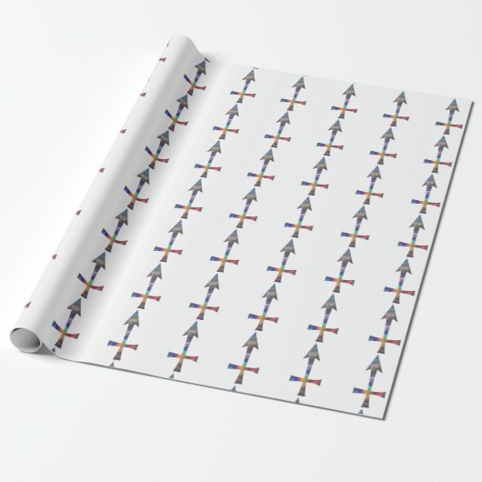 Papier Cadeau hologramme Sagittarius (Déroulé)