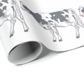 Papier Cadeau Holstein Cow (Coin rond)