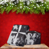 Papier Cadeau Holstein Vache Faux Cuir Caché naturel