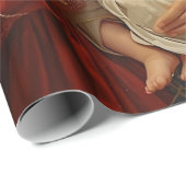 Papier Cadeau Holy Family Christmas Wrapping Paper For gift pack (Coin rond)