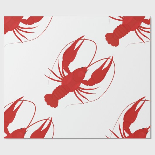 Papier Cadeau homard (Plat)