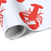 Papier Cadeau Homard (Coin rond)