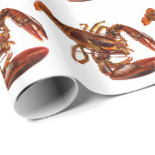 Papier Cadeau Homard (Coin rond)