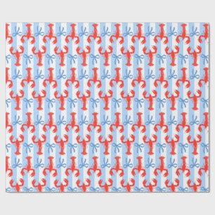 Papier Cadeau Homard et vaches du littoral de Preppy
