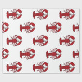Papier Cadeau Homard rouge Thunder_Cove du Maine (Plat)