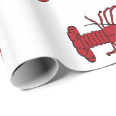 Papier Cadeau Homard rouge Thunder_Cove du Maine (Coin rond)