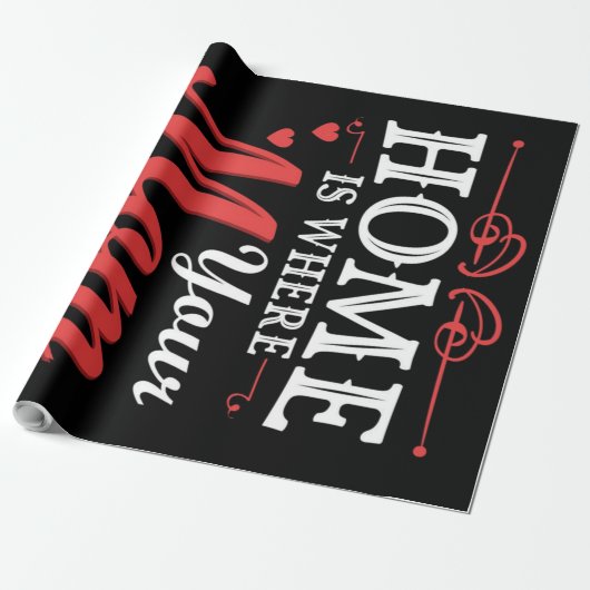 Papier Cadeau Home Is Where Your Mama Is (Déroulé)