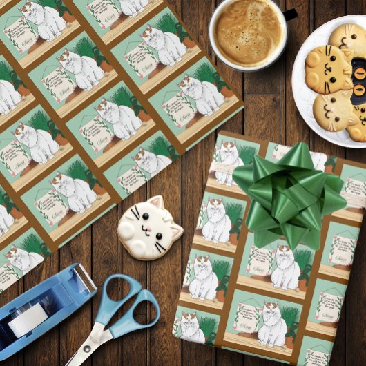 Papier Cadeau Home Sweet Kitty Home