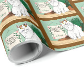 Papier Cadeau Home Sweet Kitty Home (Coin rond)