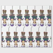 Papier Cadeau Homme Accroché À Une Corde (Plat)