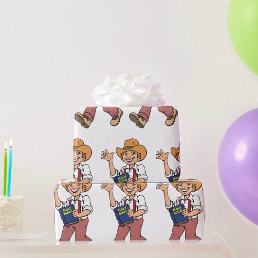 Papier Cadeau Homme Avec Une Bible