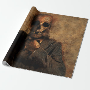 Papier Cadeau Homme crâne arrière - plan texture mort