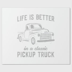 Papier Cadeau Homme de camionnette classique vintage