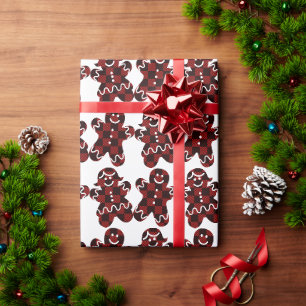 Papier Cadeau Homme et femme en pain d'épice