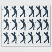 Papier Cadeau Homme Golf (Plat)
