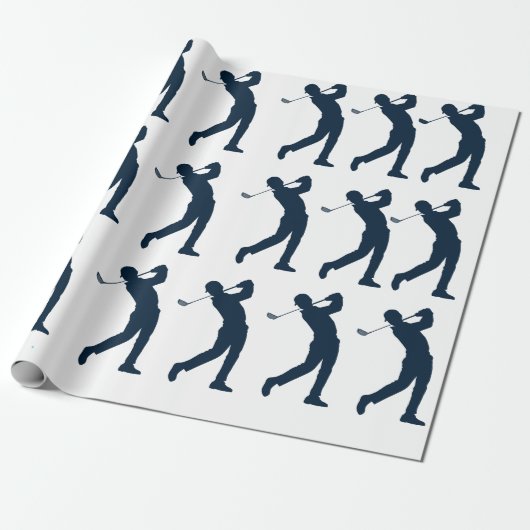 Papier Cadeau Homme Golf (Déroulé)
