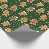 Papier Cadeau Hommes en pain d'épice (Coin)