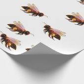 Papier Cadeau Honey Bee Flying (Coin)