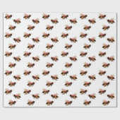 Papier Cadeau Honey Bee Flying (Plat)
