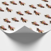 Papier Cadeau Honey Bee Flying (Coin)