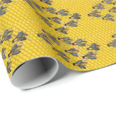 PAPIER CADEAU HONEY BEES, BEEKEEPER (Coin rond)