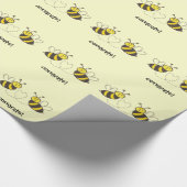 Papier Cadeau Honey Bees with Heart Félicats ! (Coin)