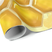 Papier Cadeau Honey Comb 3D Whimsey (Coin rond)