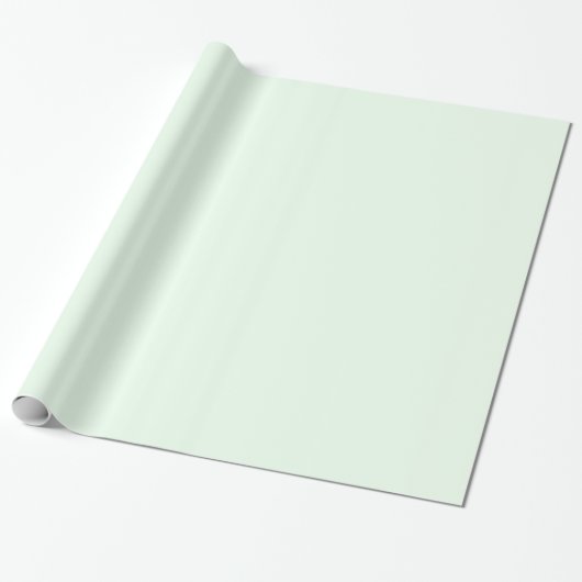 Papier Cadeau Honeydew vert clair Solid Trend couleur Arrière - (Déroulé)
