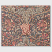 Papier Cadeau Honeysuckle, modèle floral de William Morris (Plat)