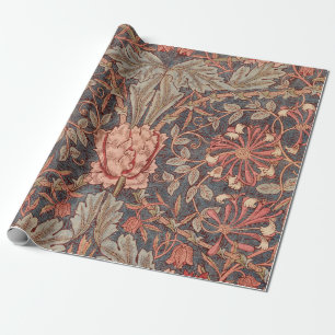 Papier Cadeau Honeysuckle, modèle floral de William Morris