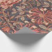 Papier Cadeau Honeysuckle, modèle floral de William Morris (Coin)