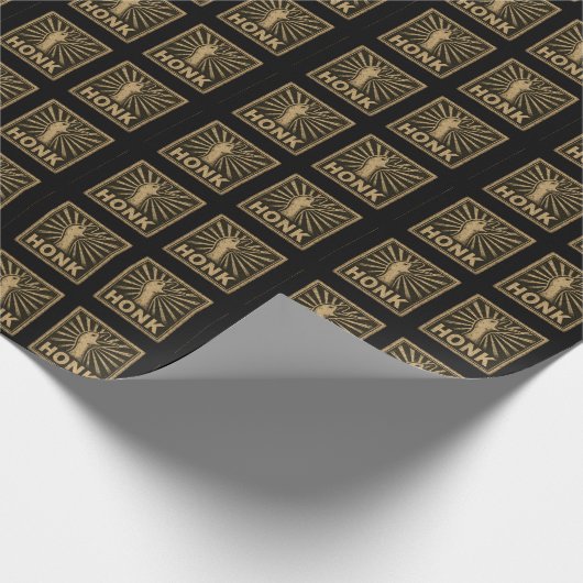 Papier Cadeau Honk Goose Funny Duck Chicken Mème (Coin)