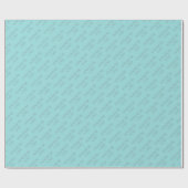 Papier Cadeau HONNEUR Eternel Écriture chrétienne Aqua (Plat)