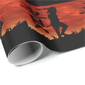 Papier Cadeau Honneur samouraï (Coin rond)