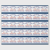 Papier Cadeau Honorer et remercier les anciens combattants améri (Plat)