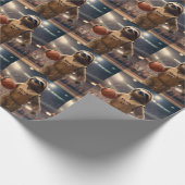 Papier Cadeau Hoops and Hangs : Le Slam Dunking Sloth, (Coin)