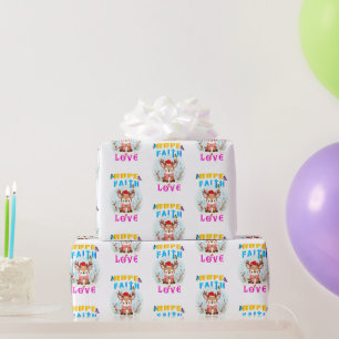 Papier Cadeau Hope Faith Love