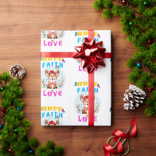 Papier Cadeau Hope Faith Love
