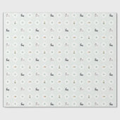 Papier Cadeau Hopping au printemps - Vert (Plat)