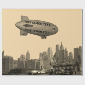 Papier Cadeau HORIZON de NEW YORK CITY de DIRIGEABLE SOUPLE des (Plat)