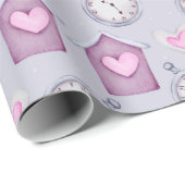 Papier Cadeau Horloge (Coin rond)