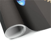 Papier Cadeau Horloge à vapeur avec libellule mécanique (Coin rond)