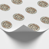 Papier Cadeau Horloges Temps Cécité Chat Horloges Temps Cécité C (Coin)