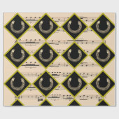 Papier Cadeau horse shoes in diamonds  (Plat)