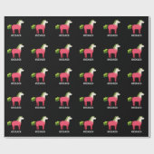 Papier Cadeau Horseradish Funny Horse Pun Dark BG (Plat)